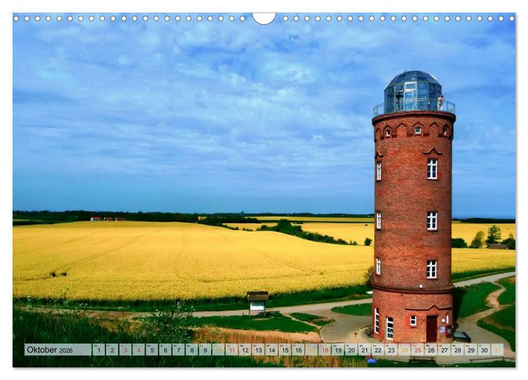 Produktbild: Leuchtt&uuml;rme - maritime Wegweiser in Deutschland (Wandkalender 2026 DIN A3 quer), CALVENDO Monatskalender