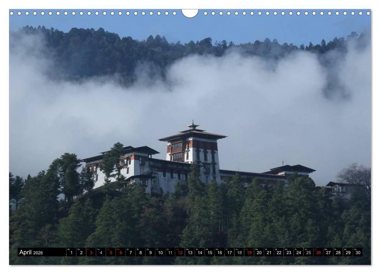 Produktbild: Druk Yul - Szenen aus Bhutan (Wandkalender 2026 DIN A3 quer), CALVENDO Monatskalender