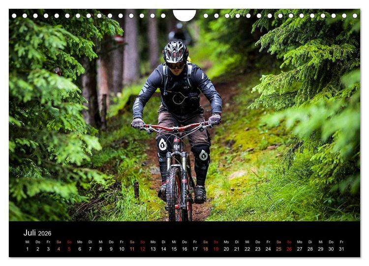 Produktbild: Mountainbike Freeride Momente (Wandkalender 2026 DIN A4 quer), CALVENDO Monatskalender