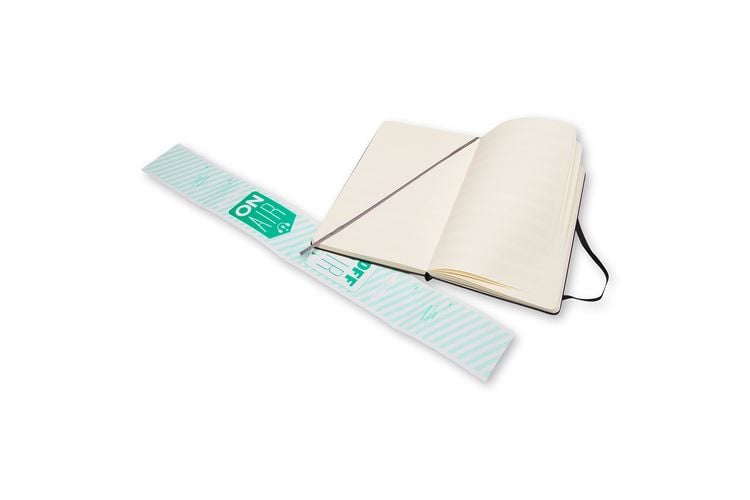 Produktbild: Moleskine Musiknotizbuch, L/A5, 70g-Papier, Hard Cover, Schwarz