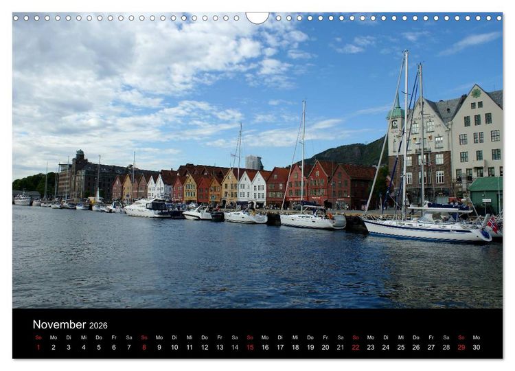 Produktbild: Norwegen 2026 (Wandkalender 2026 DIN A3 quer), CALVENDO Monatskalender