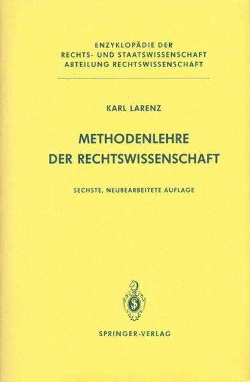 Produktbild: Methodenlehre der Rechtswissenschaft