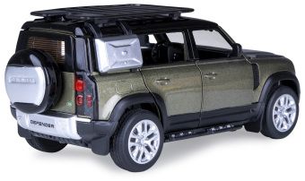 Produktbild: Land Rover Defender 110 Diecast 1:32 gr&uuml;n inkl. Knopfzellen