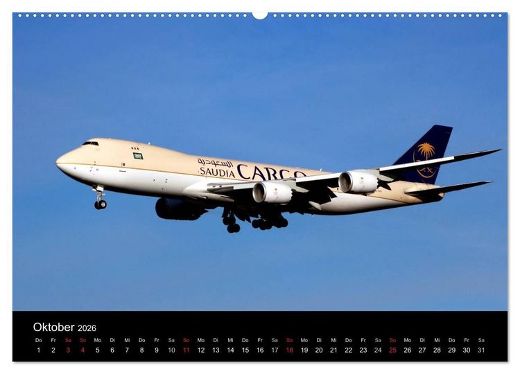 Produktbild: Internationale Frachtflugzeuge (hochwertiger Premium Wandkalender 2026 DIN A2 quer), Kunstdruck in Hochglanz