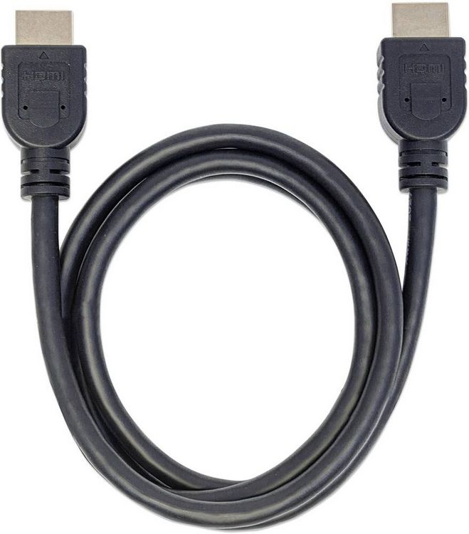 Produktbild: Manhattan HDMI Anschlusskabel HDMI-A Stecker, HDMI-A Stecker 7.50 m Schwarz 353960 4K UHD, UL-zertifiziert HDMI-Kabel