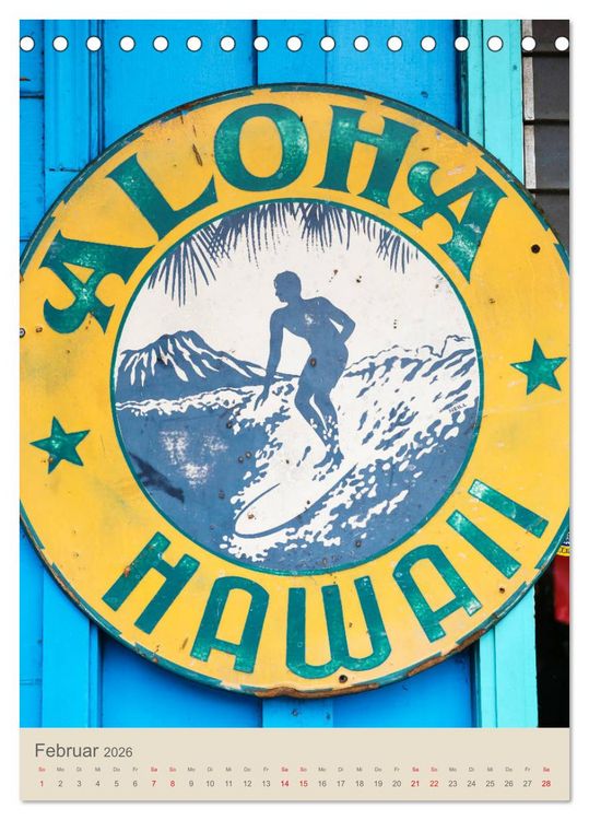 Produktbild: O'ahu - Hawaii, Bilder aus dem S&uuml;dseeparadies (Tischkalender 2026 DIN A5 hoch), CALVENDO Monatskalender