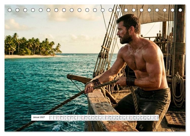 Produktbild: Echte Kerle &ndash; Aussteiger (Tischkalender 2027 DIN A5 quer), CALVENDO Monatskalender