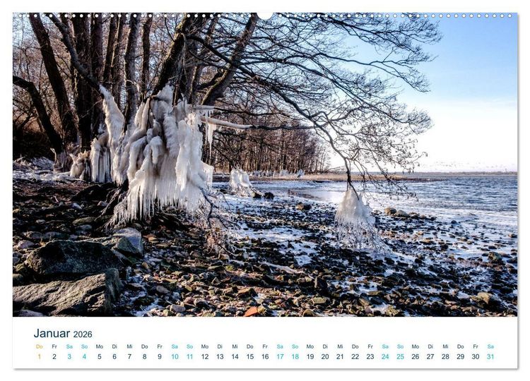 Produktbild: Die Schlei - Segelrevier und Naherholungsgebiet (hochwertiger Premium Wandkalender 2026 DIN A2 quer), Kunstdruck in Hochglanz