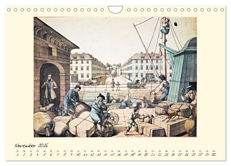 Produktbild: Alltagsleben der Biedermeier-Zeit (Wandkalender 2026 DIN A4 quer), CALVENDO Monatskalender