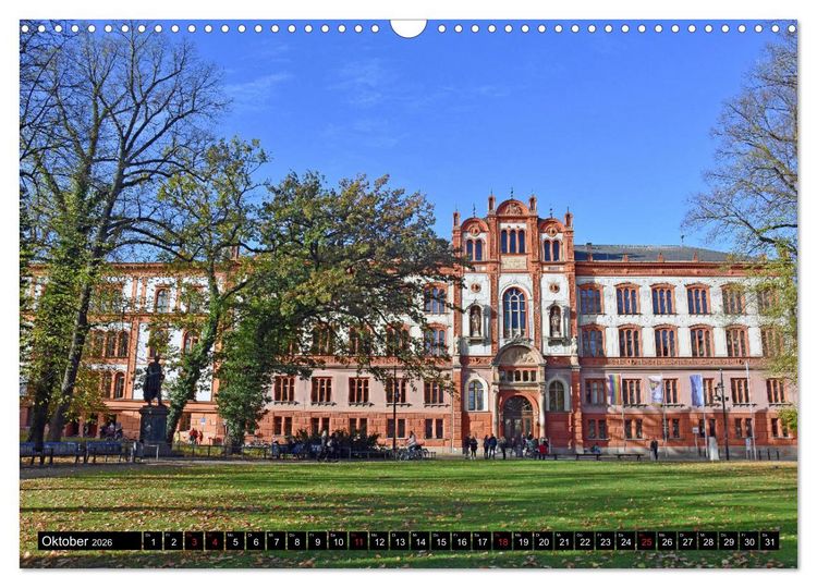 Produktbild: Warnem&uuml;nde und Rostock, Perlen an der Ostsee (Wandkalender 2026 DIN A3 quer), CALVENDO Monatskalender