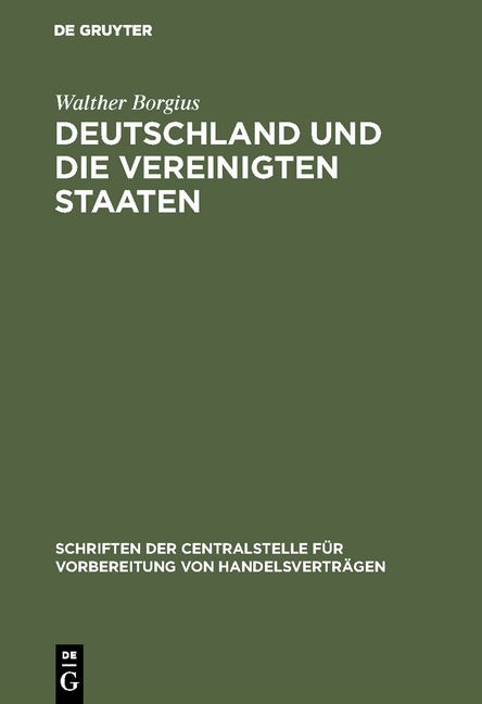 Produktbild: Deutschland und die Vereinigten Staaten