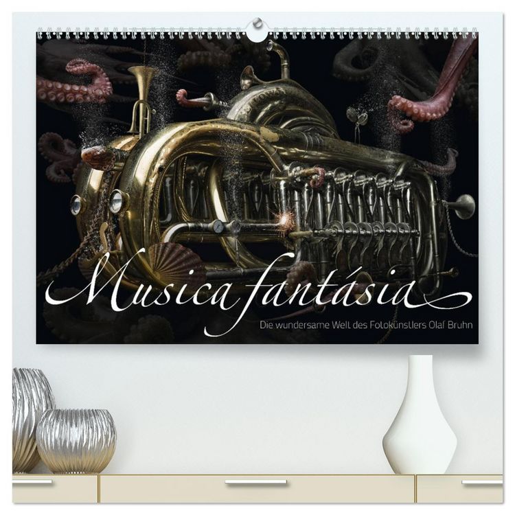Produktbild: Musica fant&aacute;sia - Die wundersame Welt des Fotok&uuml;nstlers Olaf Bruhn (hochwertiger Premium Wandkalender 2026 DIN A2 quer), Kunstdruck in Hochglanz
