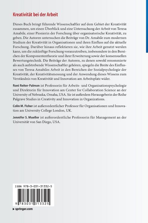Produktbild: Kreativit&auml;t bei der Arbeit