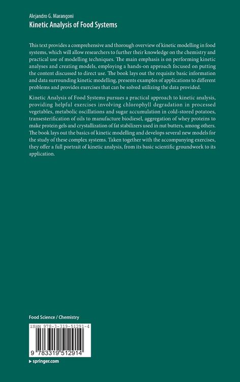 Produktbild: Kinetic Analysis of Food Systems