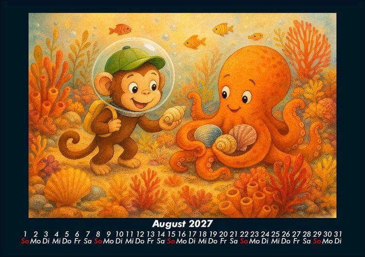 Produktbild: Milos Abenteuer in der Unterwasserwelt 2027 Fotokalender DIN A5