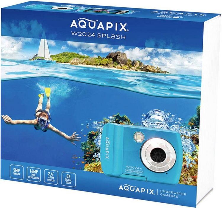 Produktbild: Easypix W2024"Splash" Digitalkamera 16 Megapixel Ice, Blue Unterwasserkamera