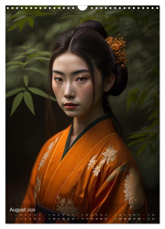 Produktbild: Wundersch&ouml;ne Portraits Japanischer Geishas (Wandkalender 2026 DIN A3 hoch), CALVENDO Monatskalender