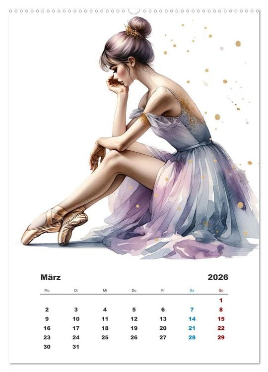 Produktbild: Tanz aus der Stille (Wandkalender 2026 DIN A2 hoch), CALVENDO Monatskalender