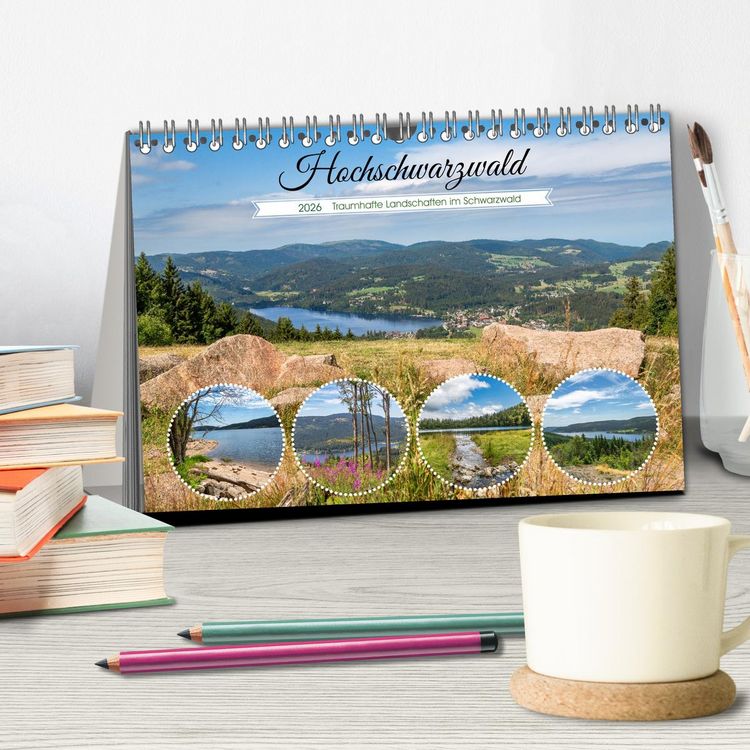 Produktbild: Hochschwarzwald - Traumhafte Landschaften im Schwarzwald (Tischkalender 2026 DIN A5 quer), CALVENDO Monatskalender