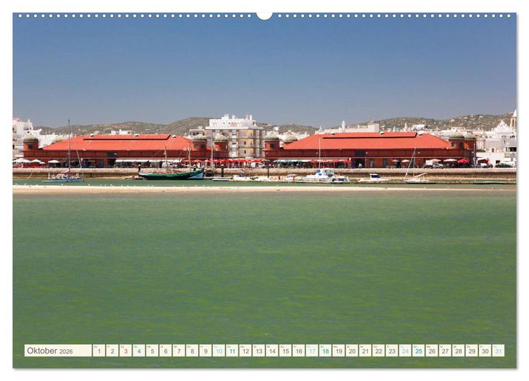 Produktbild: Algarve real - Impressionen aus Olh&atilde;o und Tavira (Wandkalender 2026 DIN A2 quer), CALVENDO Monatskalender