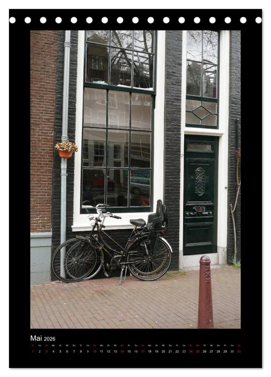 Produktbild: Amsterdam (Tischkalender 2026 DIN A5 hoch), CALVENDO Monatskalender