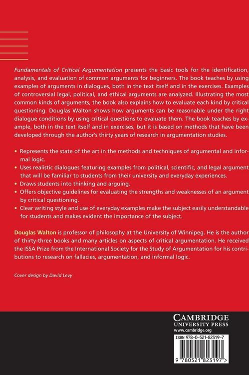 Produktbild: Fundamentals of Critical Argumentation