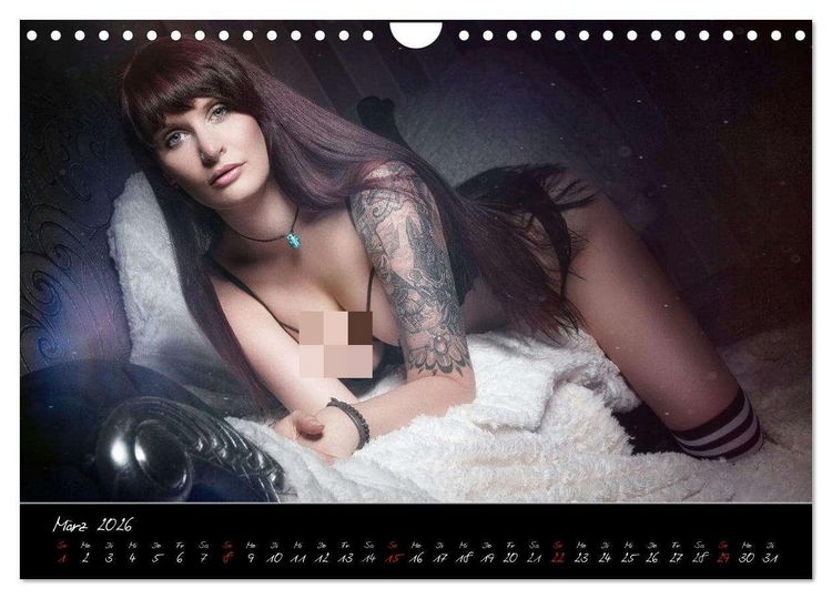 Produktbild: PinUp-Kalender 2026 (Wandkalender 2026 DIN A4 quer), CALVENDO Monatskalender