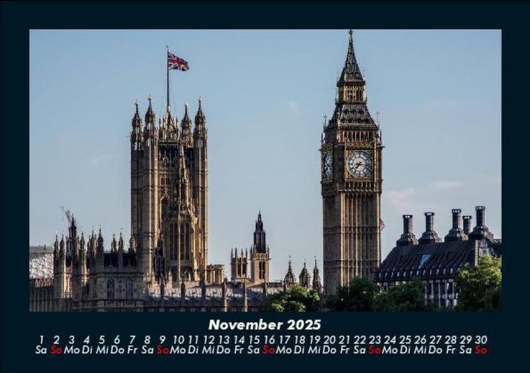 Produktbild: London 2025 Fotokalender DIN A5