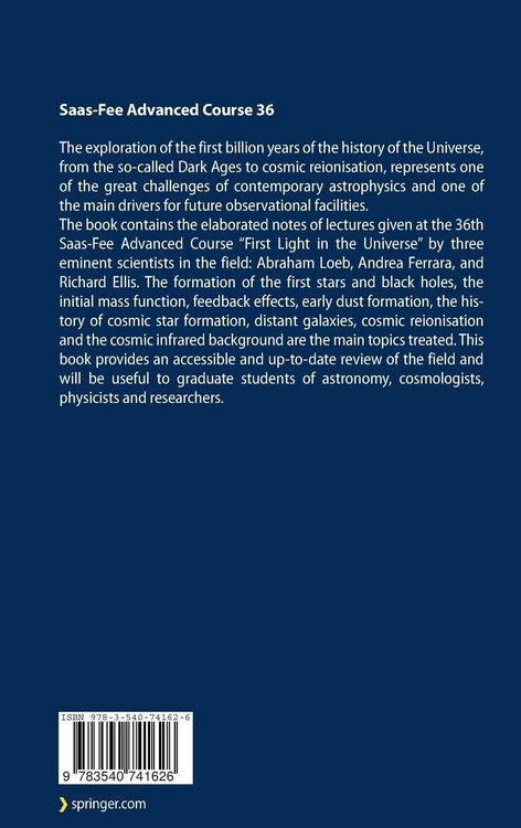 Produktbild: First Light in the Universe
