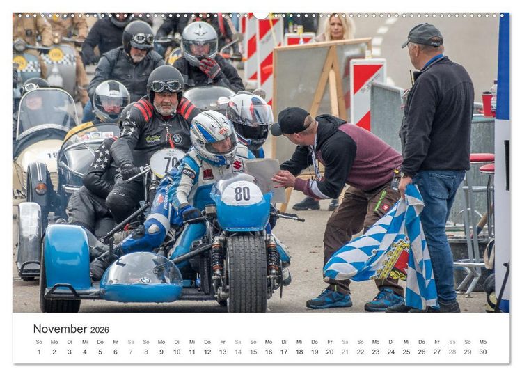 Produktbild: Motorradgespanne am Jochpass (Wandkalender 2026 DIN A2 quer), CALVENDO Monatskalender
