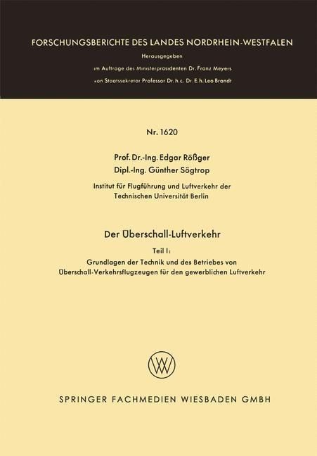 Produktbild: Der &Uuml;berschall-Luftverkehr