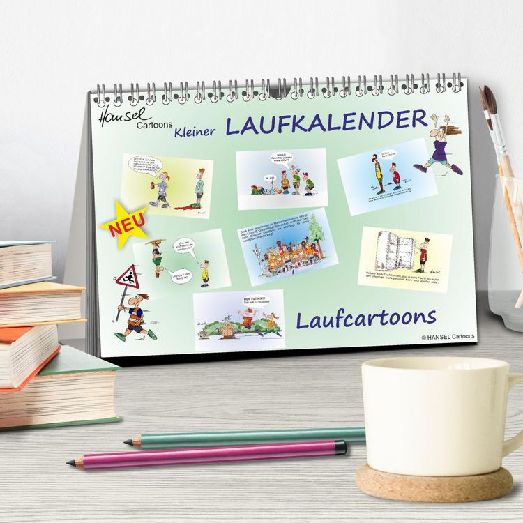 Produktbild: HANSELs kleiner Laufkalender (Tischkalender 2026 DIN A5 quer), CALVENDO Monatskalender