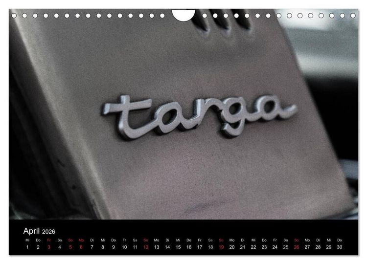 Produktbild: Heiligs Blechle - Porsche-Ikonen im Detail (Wandkalender 2026 DIN A4 quer), CALVENDO Monatskalender