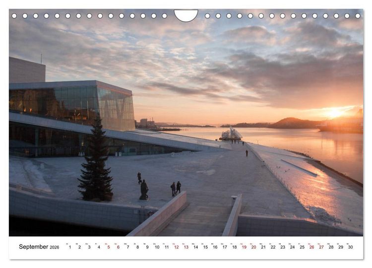 Produktbild: Opera Oslo (Wandkalender 2026 DIN A4 quer), CALVENDO Monatskalender