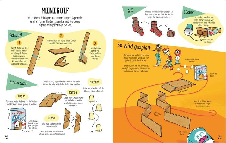 Tschüss Langeweile: Bastelideen zum Schneiden, Falten und Kleben (X)