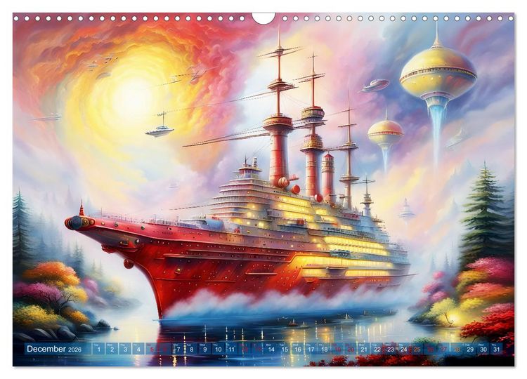 Produktbild: Gigantic ships - Journey into the future (Wall Calendar 2026 DIN A3 landscape), CALVENDO 12 Month Wall Calendar