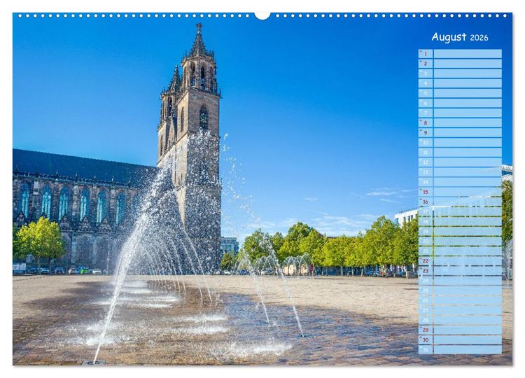 Produktbild: Magdeburg an der Elbe - Der Planer (Wandkalender 2026 DIN A2 quer), CALVENDO Monatskalender