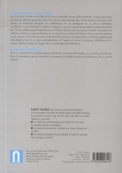 Produktbild: Revue Libert&eacute; politique: No 47