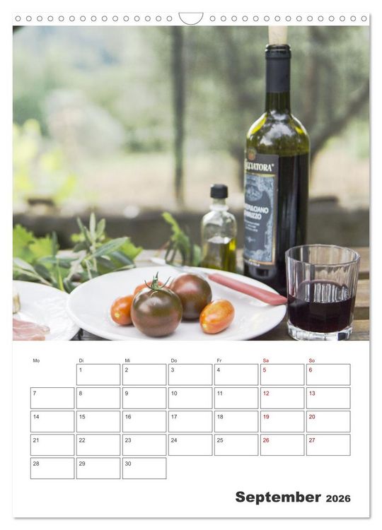 Produktbild: Weinkalender - f&uuml;r Kenner und Genie&szlig;er (Wandkalender 2026 DIN A3 hoch), CALVENDO Monatskalender