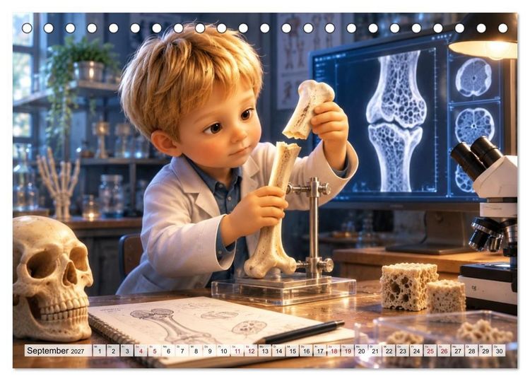 Produktbild: Patrick, Forscher mit Herz (Tischkalender 2027 DIN A5 quer), CALVENDO Monatskalender