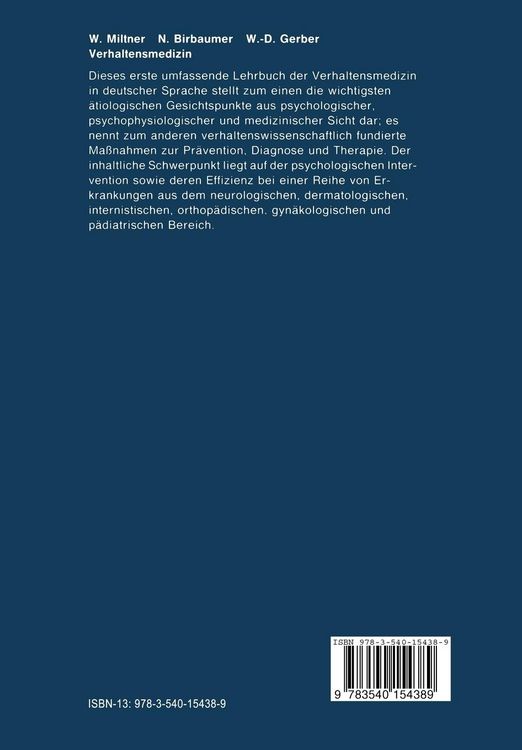 Produktbild: Verhaltensmedizin