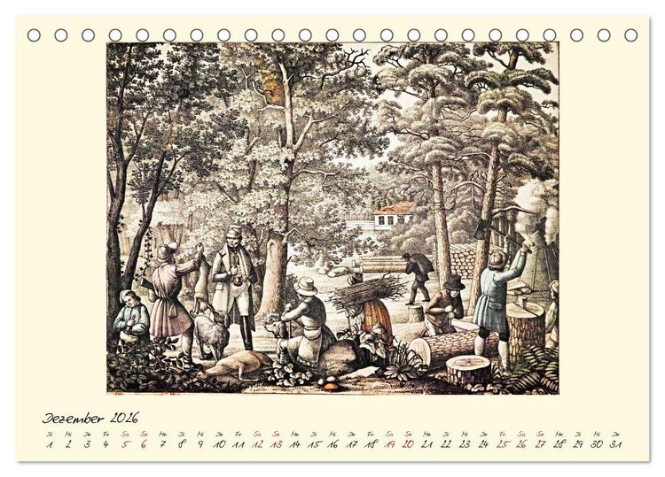 Produktbild: Alltagsleben der Biedermeier-Zeit (Tischkalender 2026 DIN A5 quer), CALVENDO Monatskalender