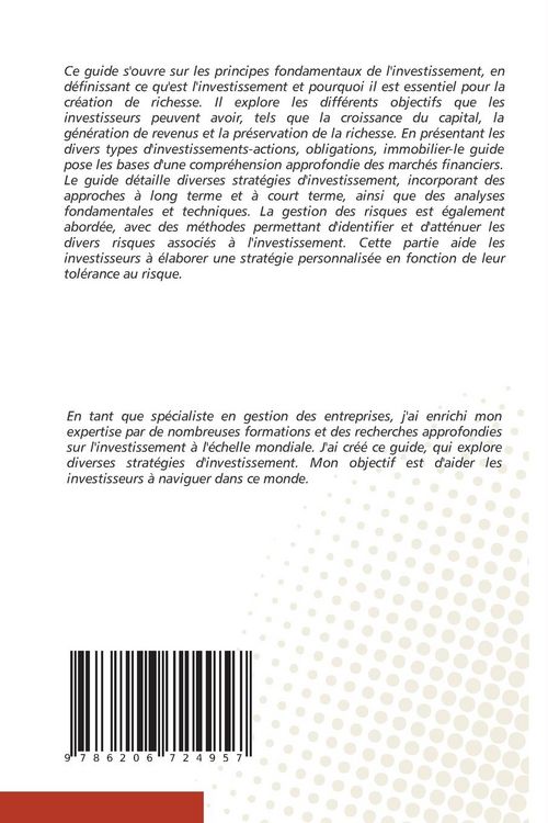 Produktbild: Le guide de l'investisseur