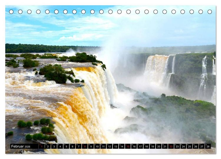 Produktbild: Brasilien. Sonne, Natur und Samba (Tischkalender 2026 DIN A5 quer), CALVENDO Monatskalender