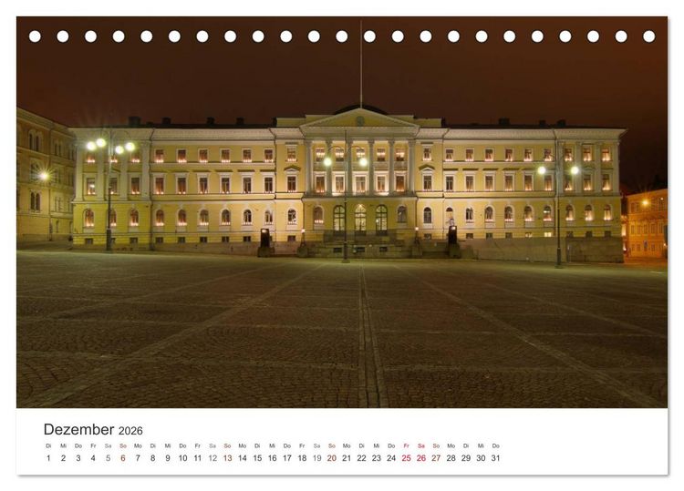 Produktbild: Helsinki - Hauptstadt am Finnischen Meerbusen (Tischkalender 2026 DIN A5 quer), CALVENDO Monatskalender