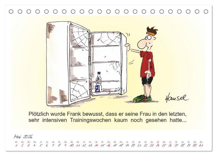 Produktbild: HANSELs kleiner Laufkalender (Tischkalender 2026 DIN A5 quer), CALVENDO Monatskalender
