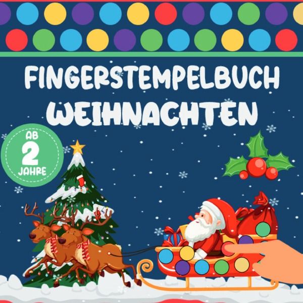 Produktbild: Fingerstempelbuch Weihnachten