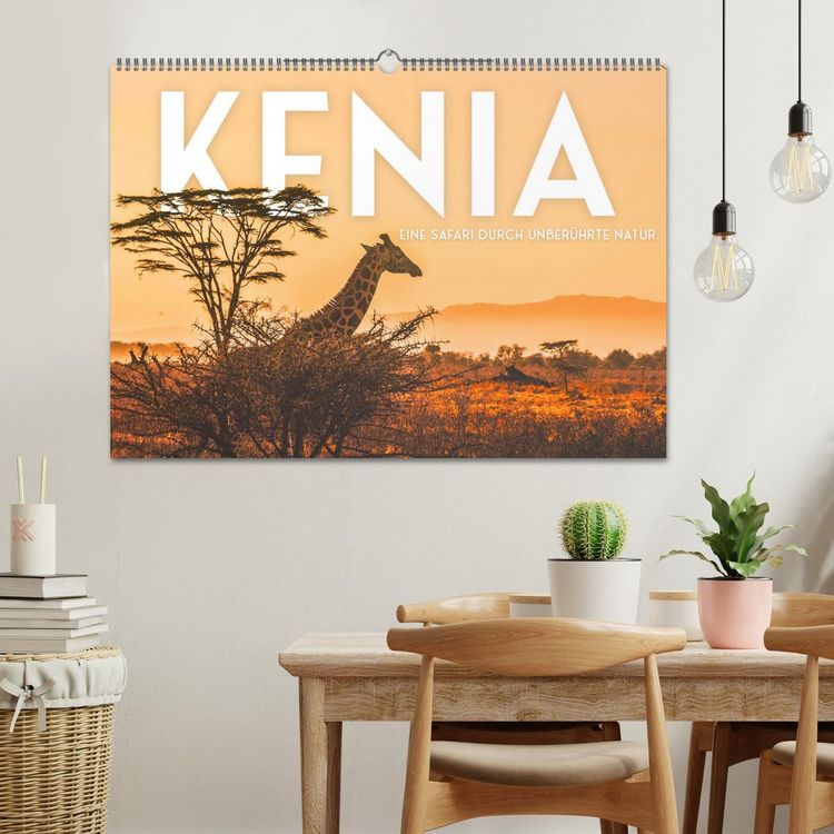 Produktbild: Kenia - Eine Safari durch unber&uuml;hrte Natur. (Wandkalender 2026 DIN A2 quer), CALVENDO Monatskalender