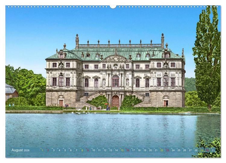 Produktbild: Historisches Dresden um 1900 neu restauriert und detailkoloriert (hochwertiger Premium Wandkalender 2026 DIN A2 quer), Kunstdruck in Hochglanz