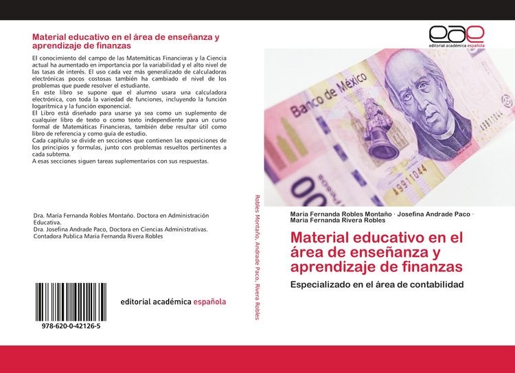 Produktbild: Material educativo en el &aacute;rea de ense&ntilde;anza y aprendizaje de finanzas